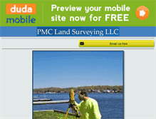 Tablet Screenshot of pmclandsurveying.com